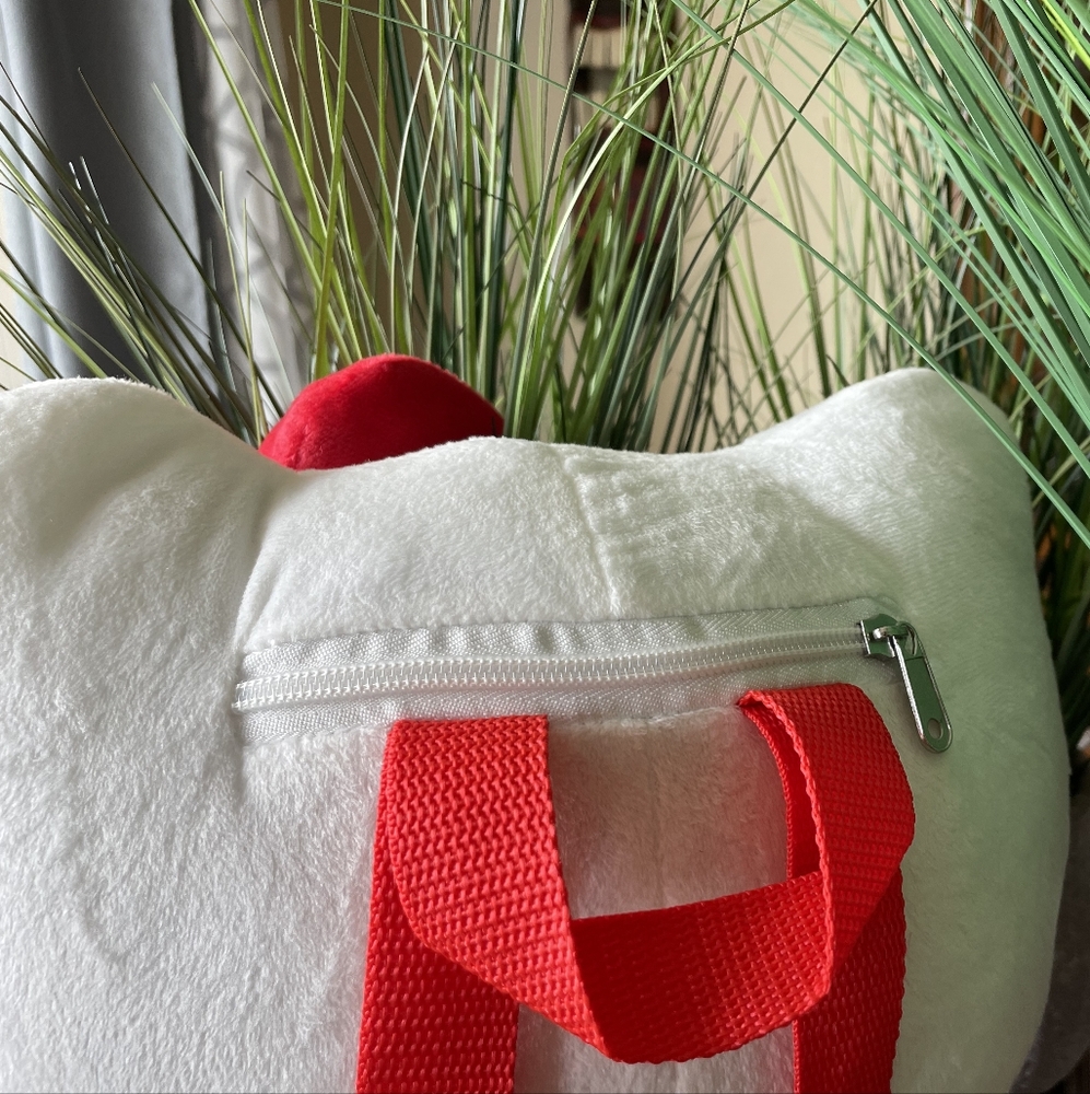 Hello Kitty 😻💖 Big Red Bow 15" Plush Backpack NWT - Picture 7 of 10